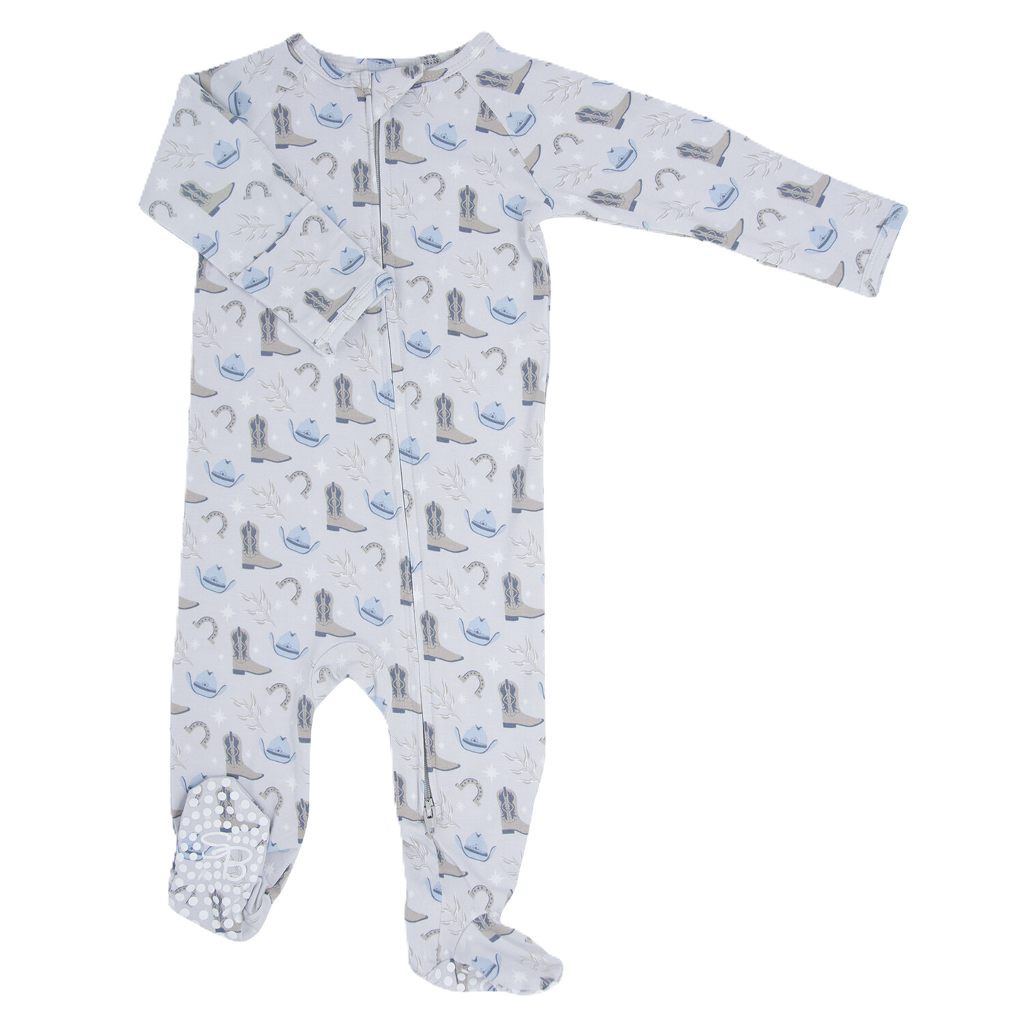 Blake Bamboo Zipper Footie