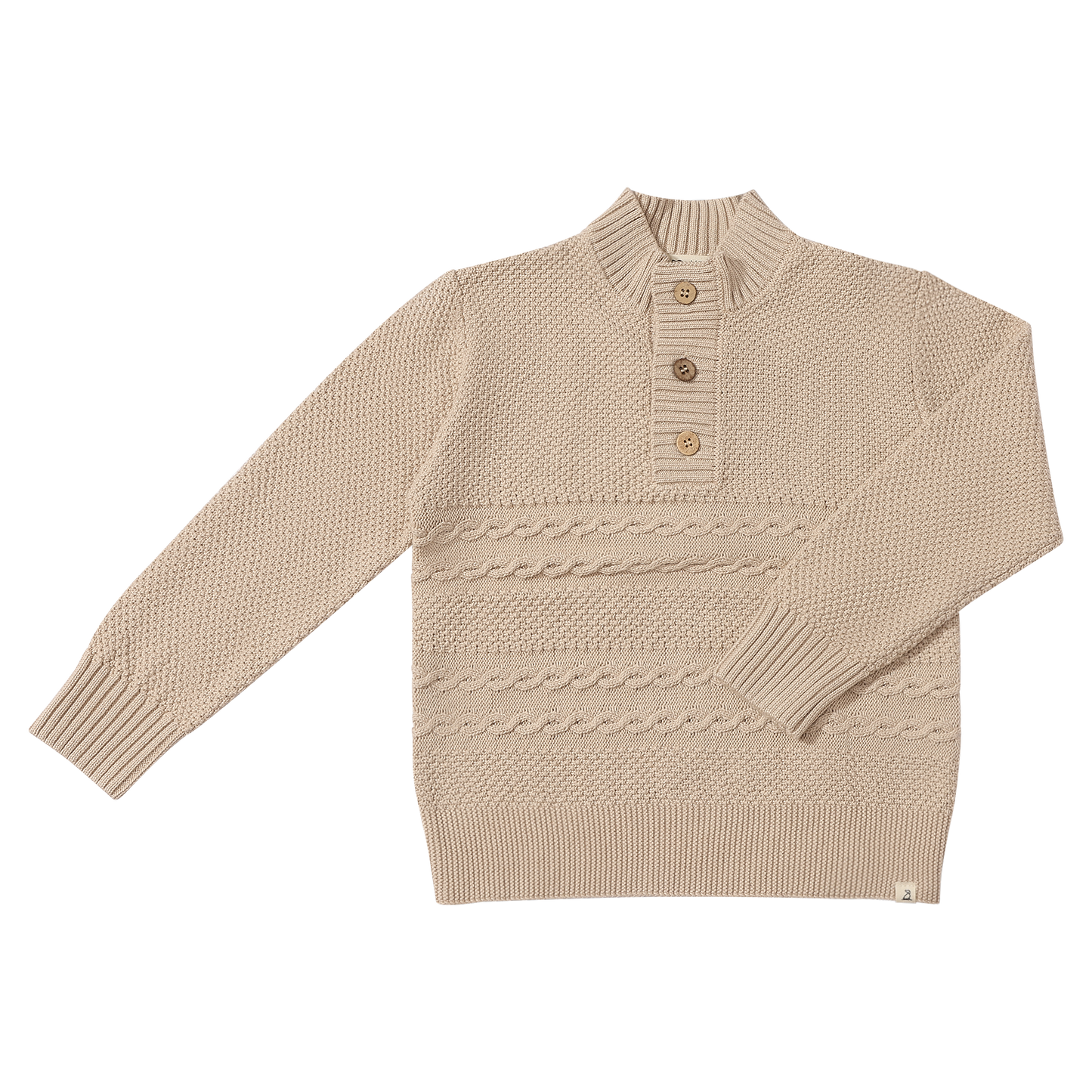 Beige Cable Sweater