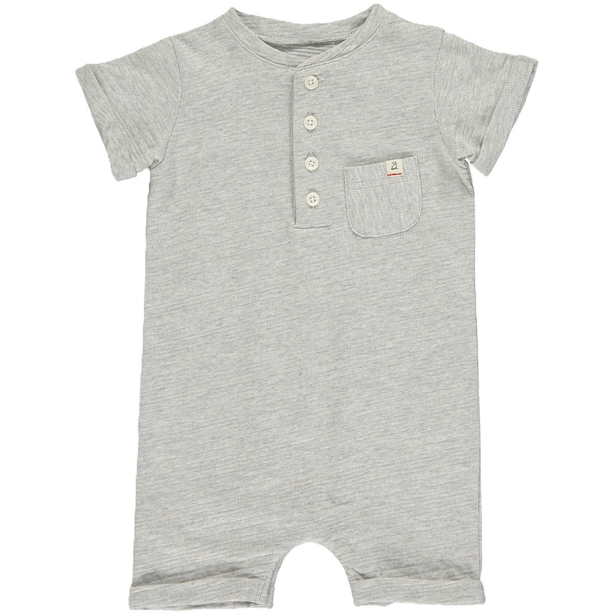 Light Gray Camborne Henley Romper