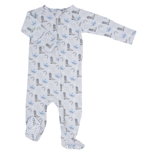 Blake Bamboo Zipper Footie
