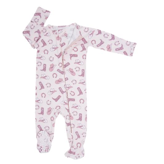 Gwen Bamboo Zipper Footie