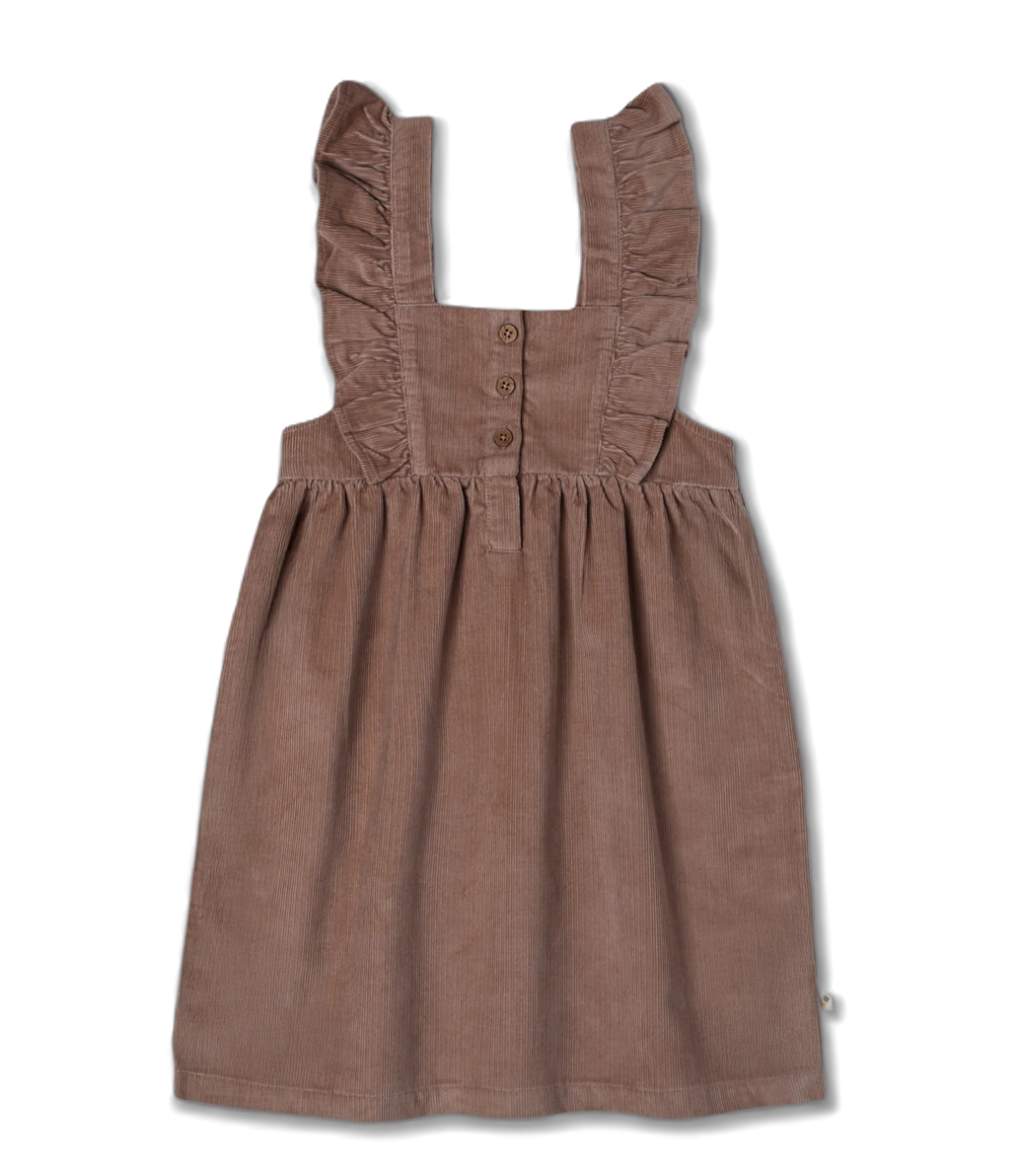 Corduroy Dress - Taupe