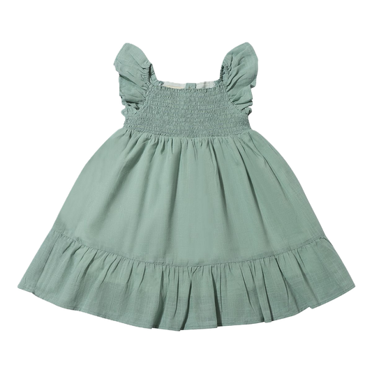 Dusty Teal Arie Dress