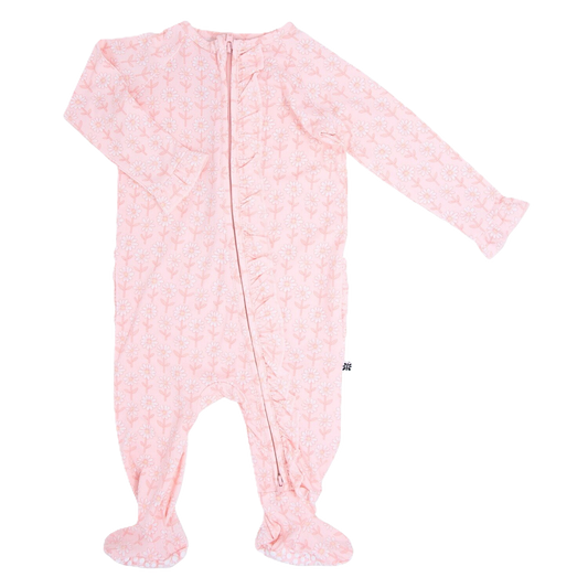 Devan Bamboo Ruffle Footie
