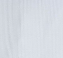 White Ribbed Ruffle Footie
